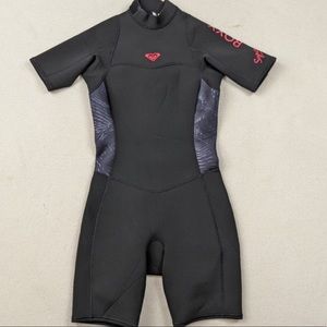 Roxy Syncro 2/2mm Neoprene Shorty Wetsuit Springsuit Short Jane Sz 8 (M)